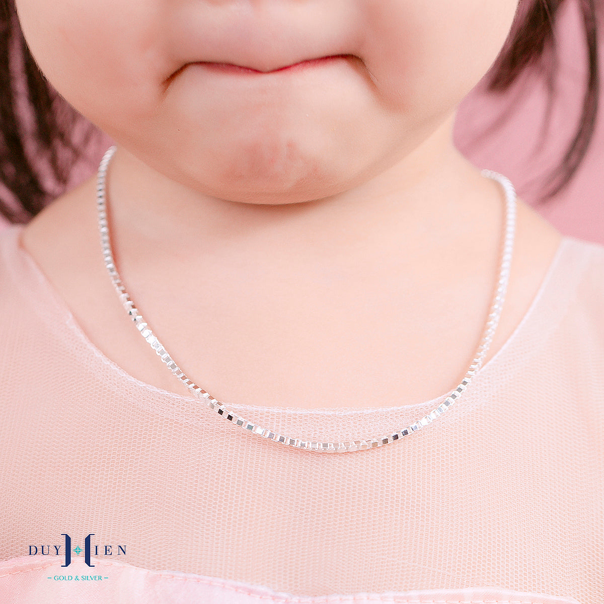 JUELHAUS Silver Necklace Gift for Daughter S925 Super Soft Noodles Available in 5 Sizes, Easy to Combine and Wear