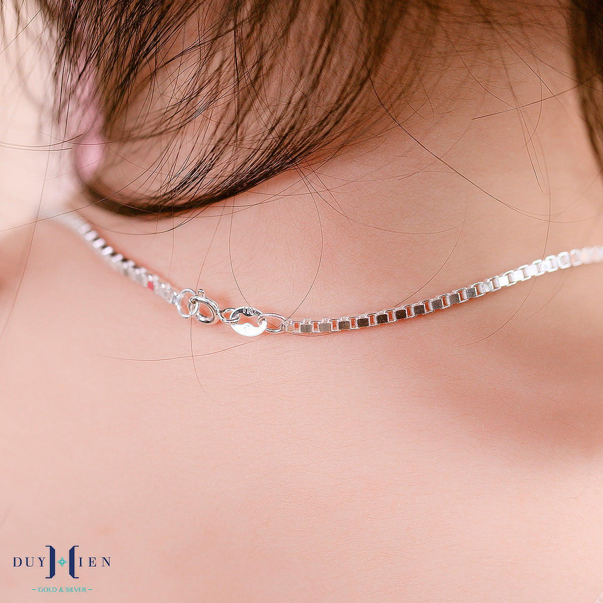 JUELHAUS Silver Necklace Gift for Daughter S925 Super Soft Noodles Available in 5 Sizes, Easy to Combine and Wear