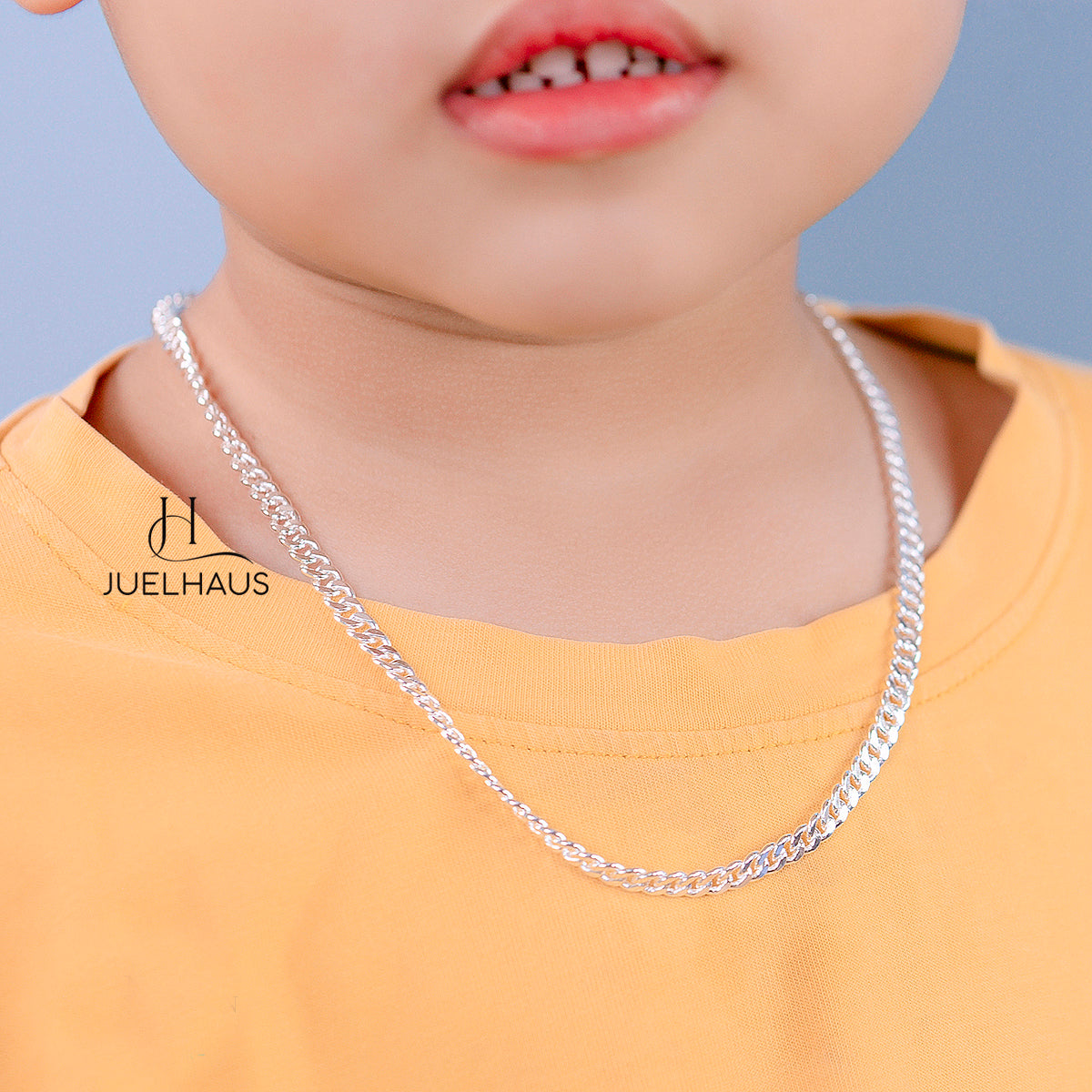 JUELHAUS Traditional Single Chain Silver Necklaces of All Sizes, Simple, Durable and Bright Over Time