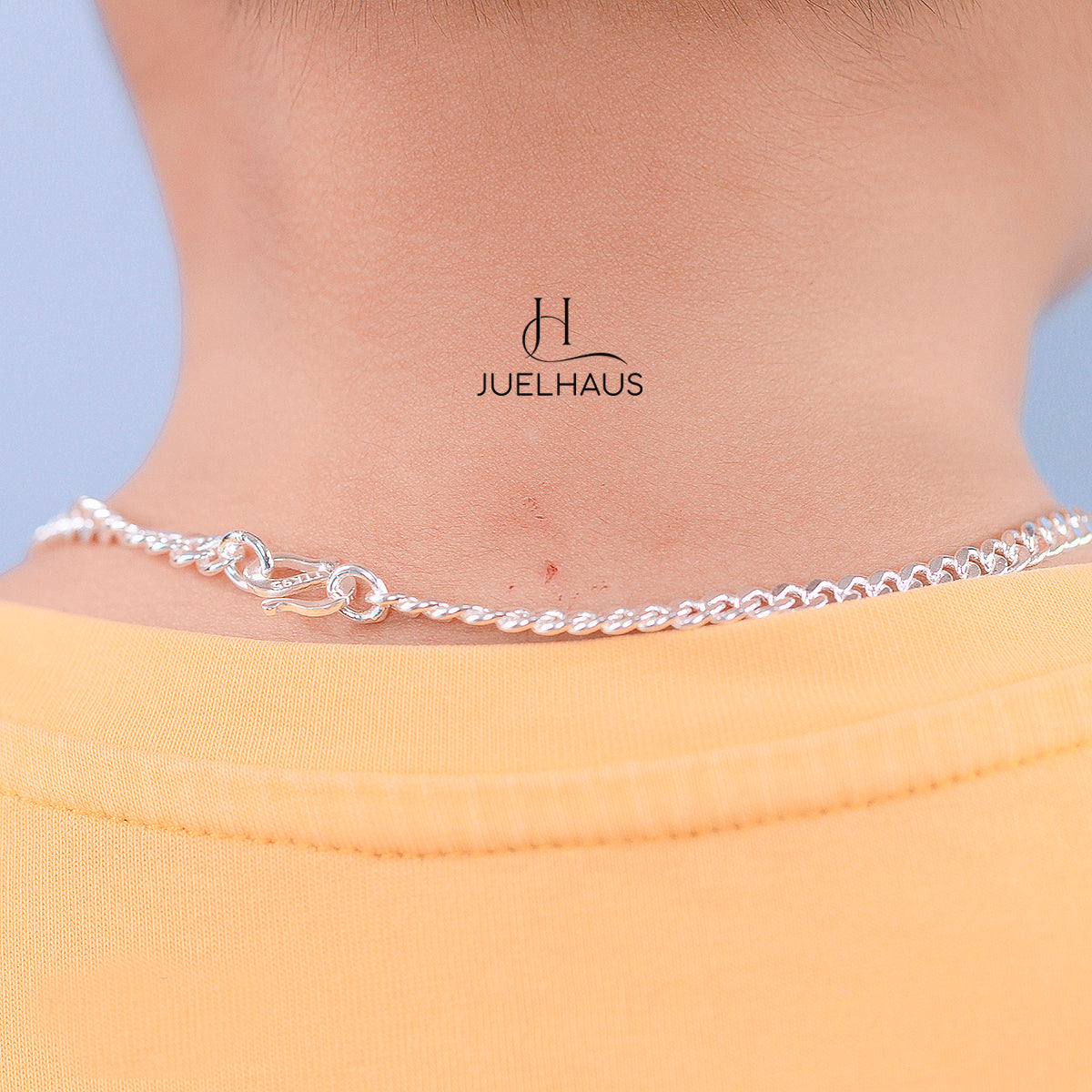JUELHAUS Traditional Single Chain Silver Necklaces of All Sizes, Simple, Durable and Bright Over Time