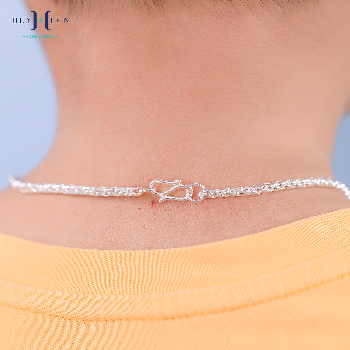 JUELHAUS Silver Necklace Coconut String Style, Durable and Solid, Comfortable to Wear for Your Baby