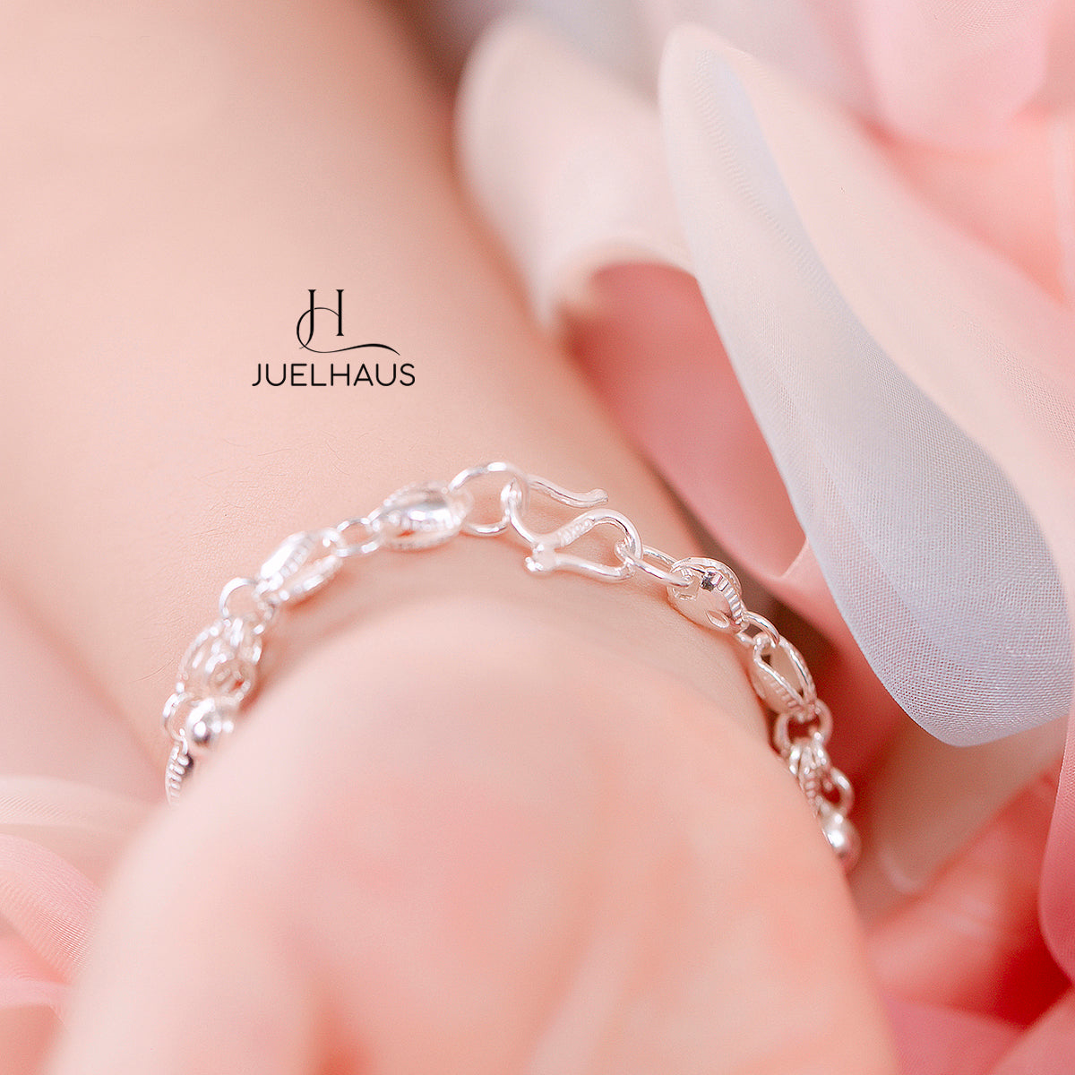 JUELHAUS Silver Bracelets for Children to Wear on Foot and Wrist in All Styles with Funny and Lovely Ringing Bells