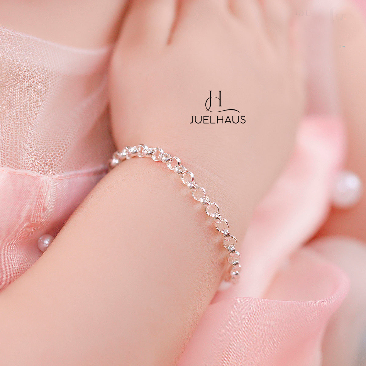 JUELHAUS Silver Bracelets for Children to Wear on Foot and Wrist in All Styles with Funny and Lovely Ringing Bells