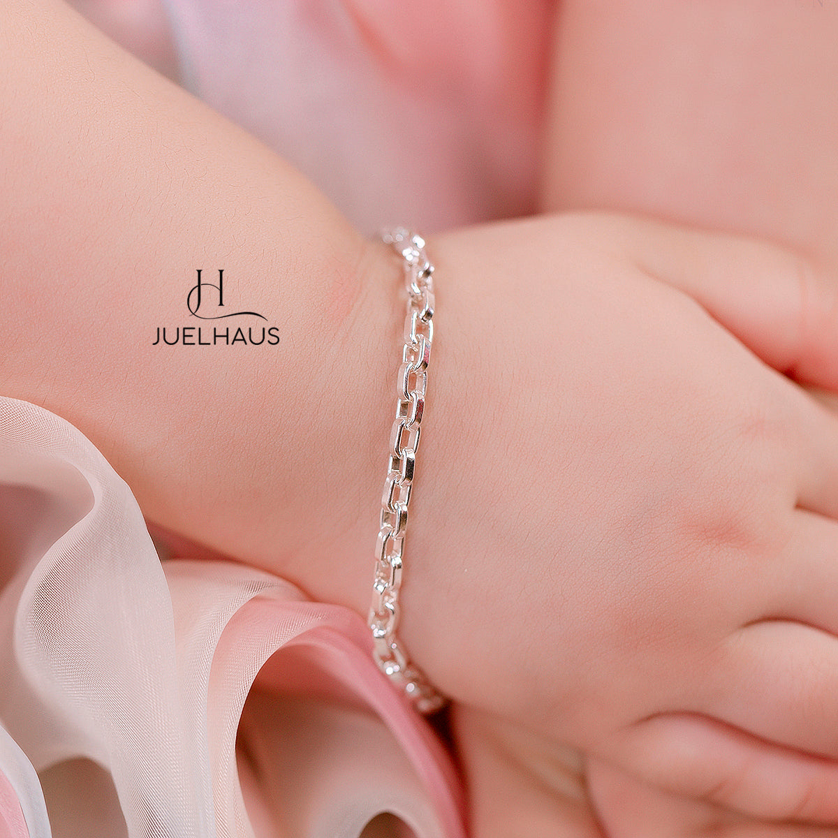 JUELHAUS Silver Bracelets for Children to Wear on Foot and Wrist in All Styles with Funny and Lovely Ringing Bells