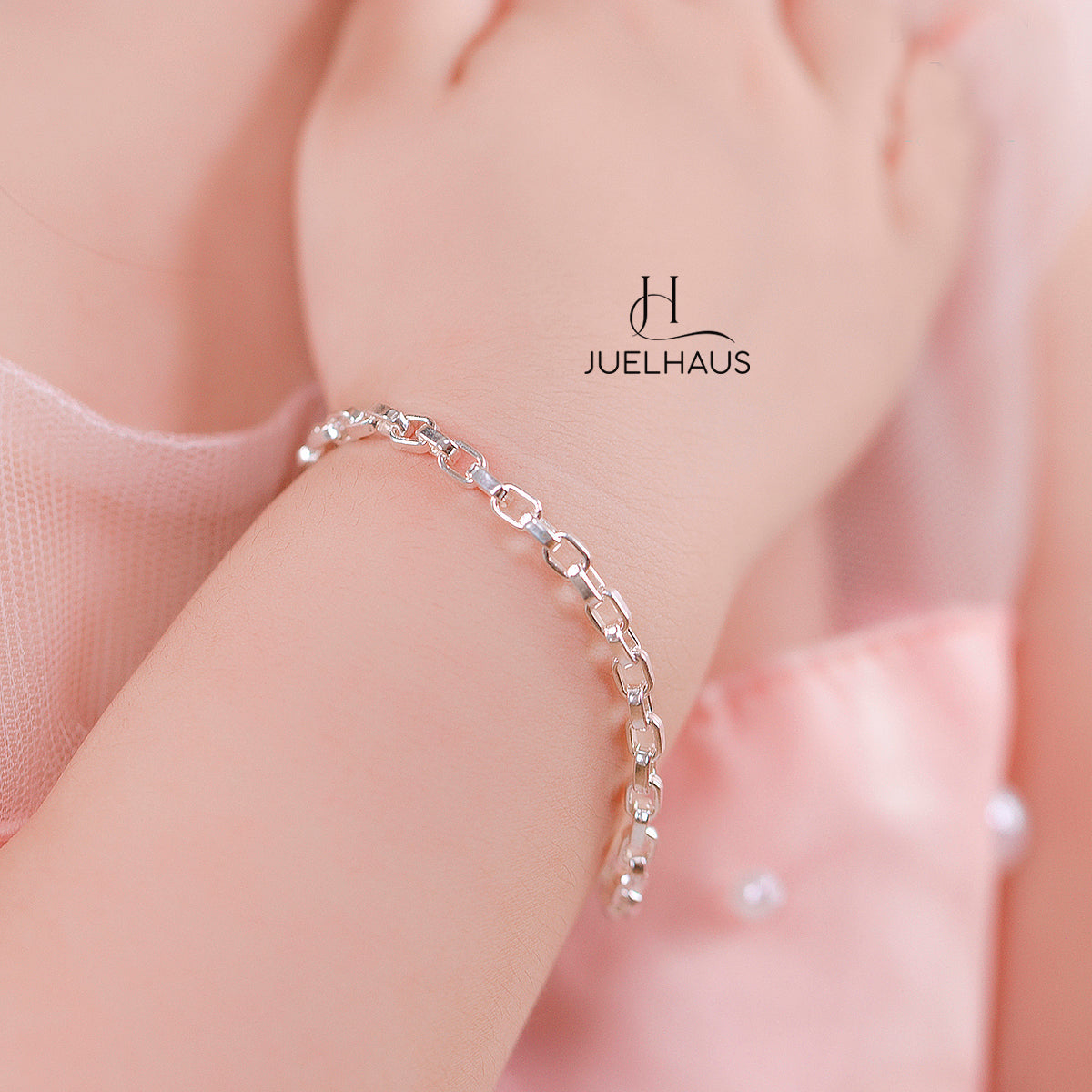 JUELHAUS Silver Bracelets for Children to Wear on Foot and Wrist in All Styles with Funny and Lovely Ringing Bells