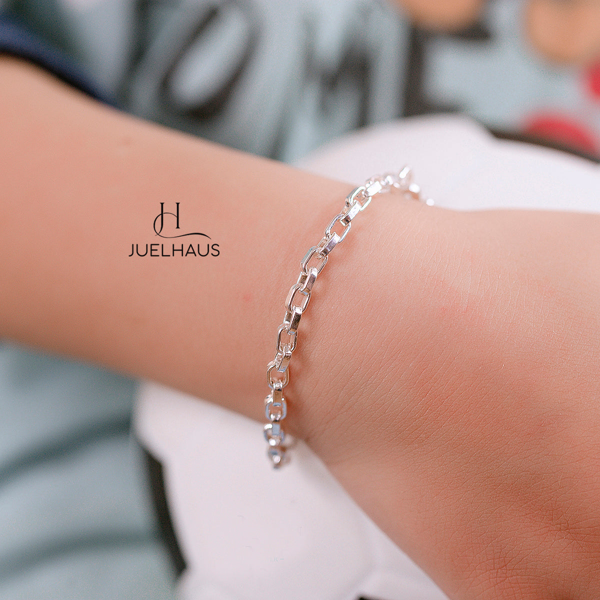 JUELHAUS Silver Bracelets for Children to Wear on Foot and Wrist in All Styles with Funny and Lovely Ringing Bells