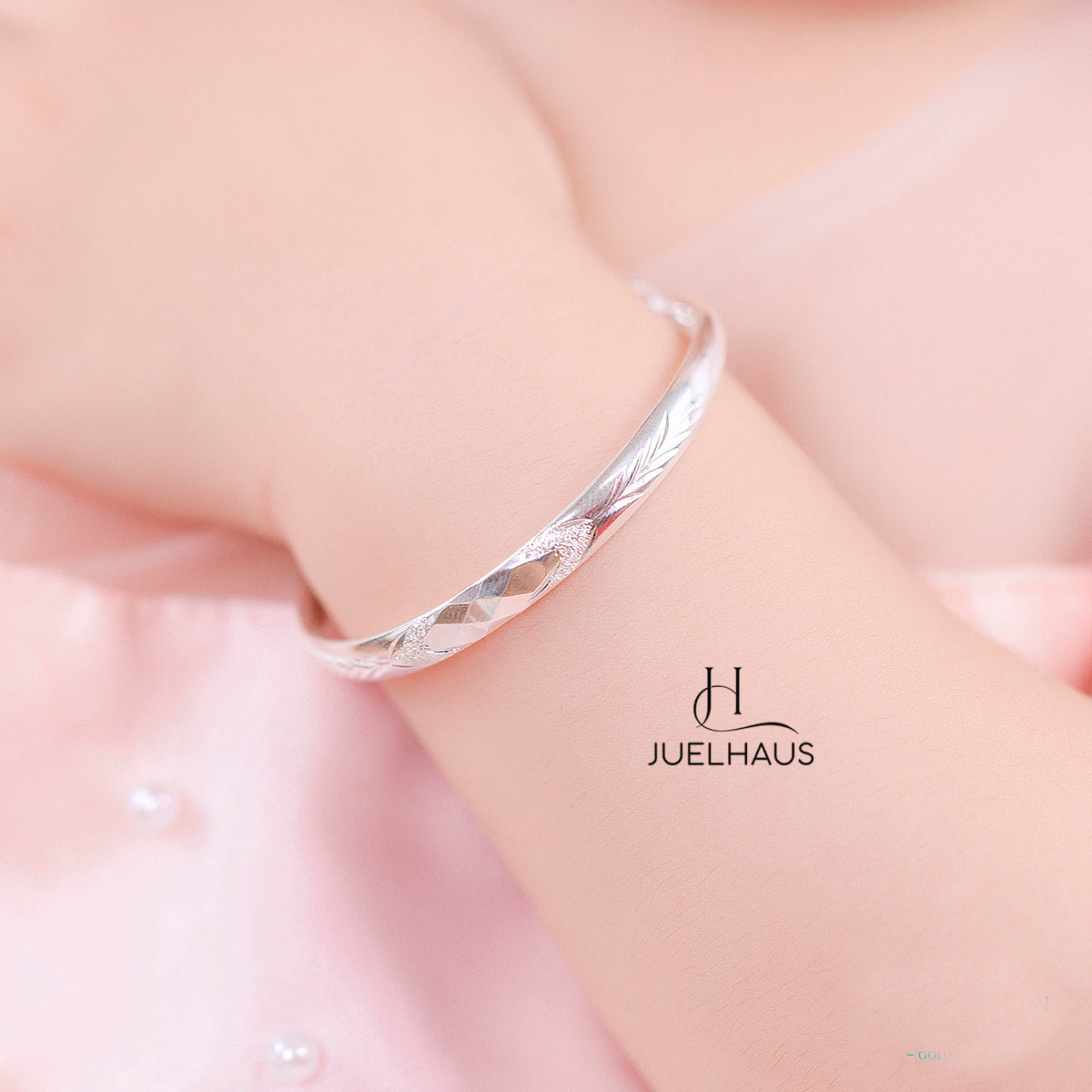 JUELHAUS S990 Pure Silver Baby Ring with Bright Milling Ringing Bell in Many Cute Styles