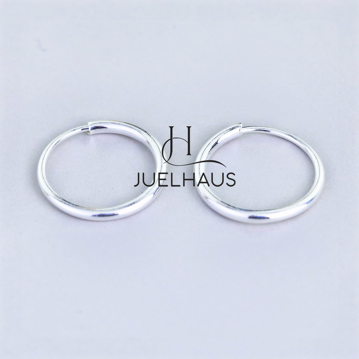 JUELHAUS Smooth Round Silver Earrings for Babies or New Earrings