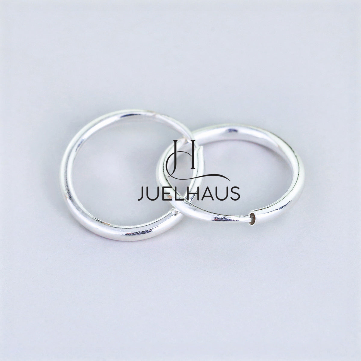 JUELHAUS Smooth Round Silver Earrings for Babies or New Earrings
