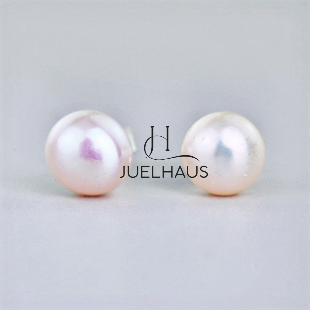 JUELHAUS Simple, Luxurious, Attractive Studded Silver Pearl Earrings