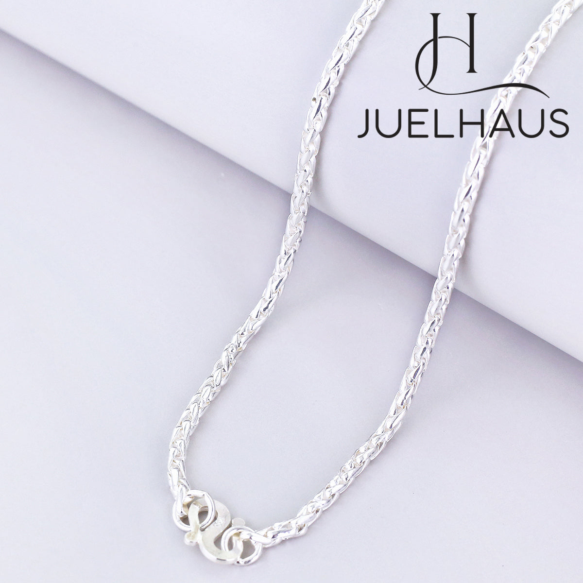JUELHAUS Silver Necklace Gift for Son Coconut String Style, Durable and Solid, Comfortable to Wear for Your Baby