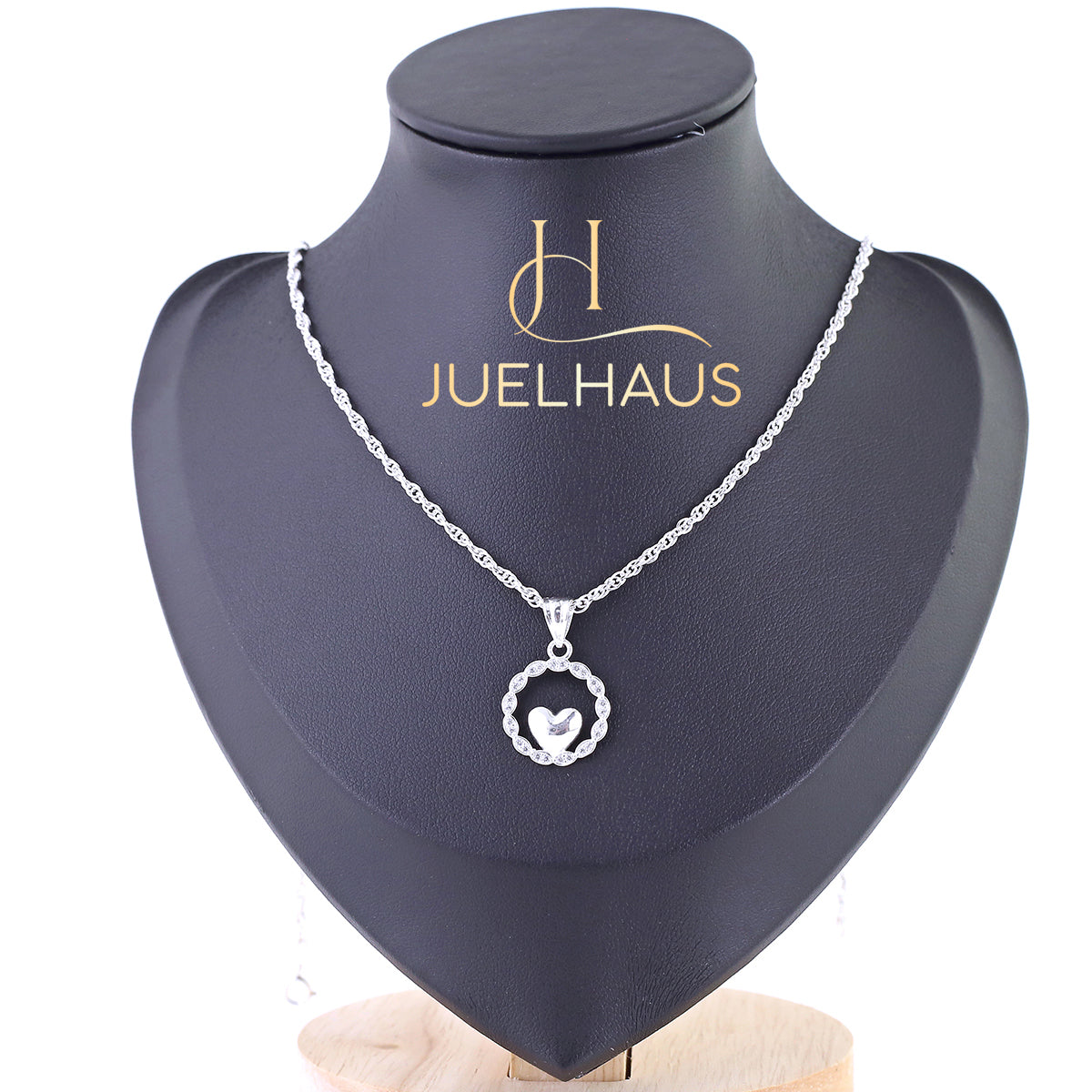 JUELHAUS Heart Pendant Necklace Gifts for girlfriend Anniversary Eternity Jewelry Present for Wife, Birthday Gifts
