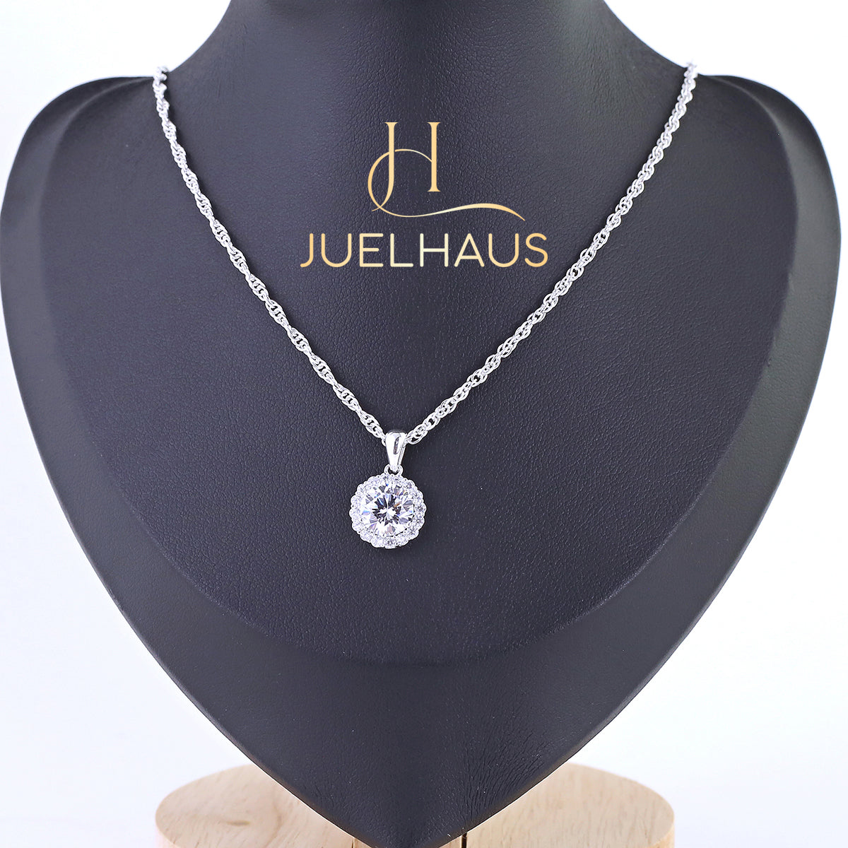 JUELHAUS S990 silver chain Single Stone style Minimalism Simple, luxurious, individual gift to daughter