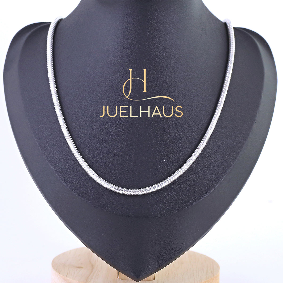 JUELHAUS Silver Necklace Gift for Best friend S925 Italian Worm Chain Style Super Durable Super Solid Easy to Combine and Wear on All Faces