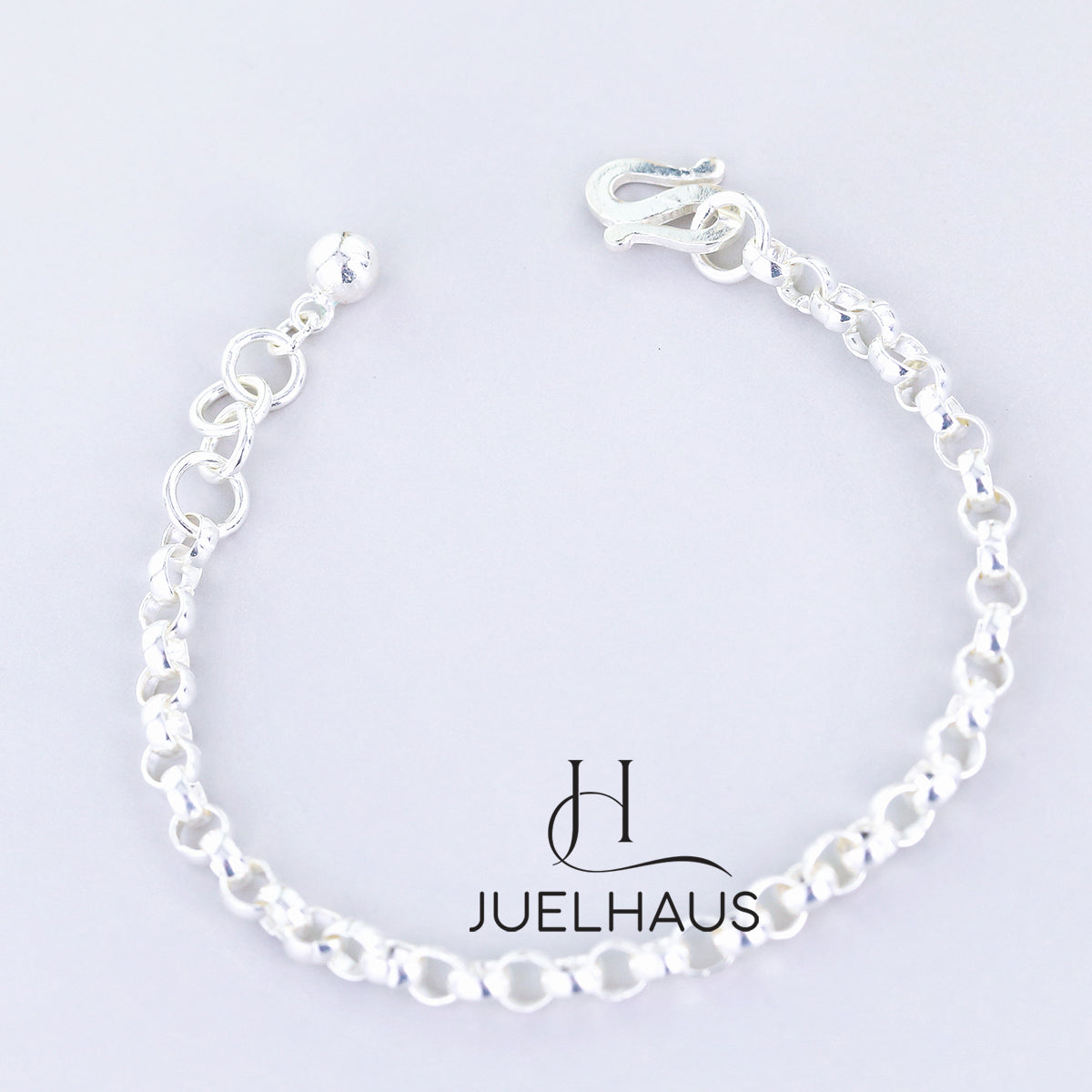 JUELHAUS Silver Bracelets for Children to Wear on Foot and Wrist in All Styles with Funny and Lovely Ringing Bells