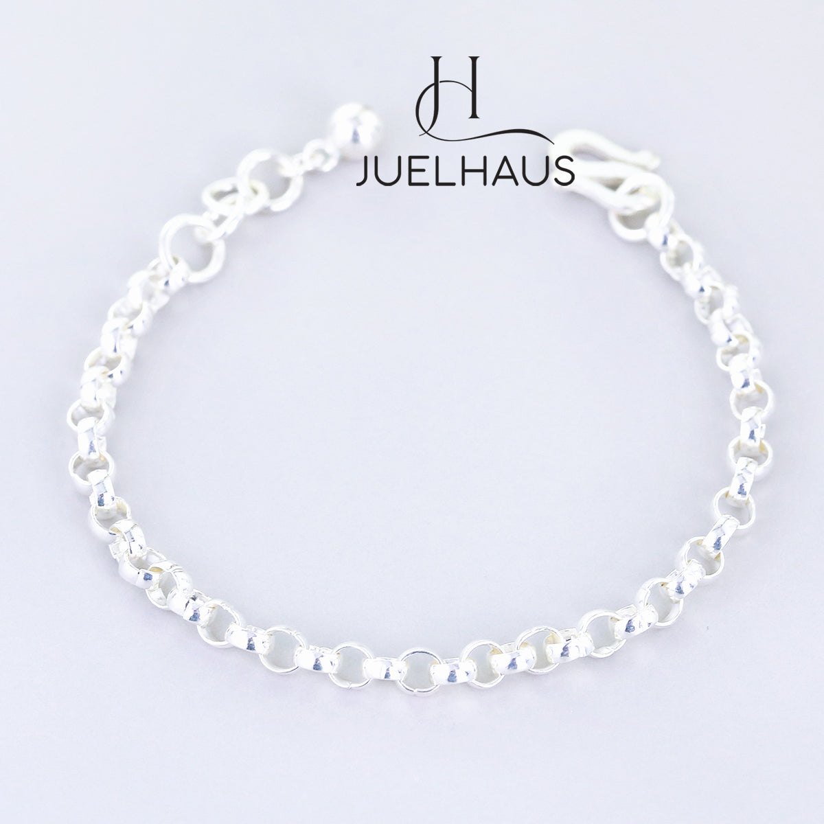 JUELHAUS Silver Bracelets for Children to Wear on Foot and Wrist in All Styles with Funny and Lovely Ringing Bells