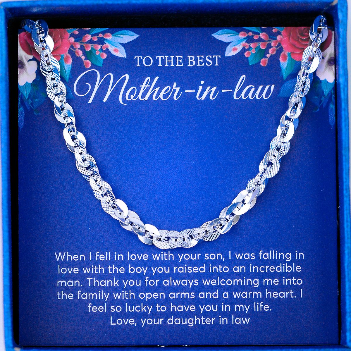 JUELHAUS Silver Necklace Gifted to mother-in-law S925 Italian Style Twisted Tangled, Outstanding Luxury