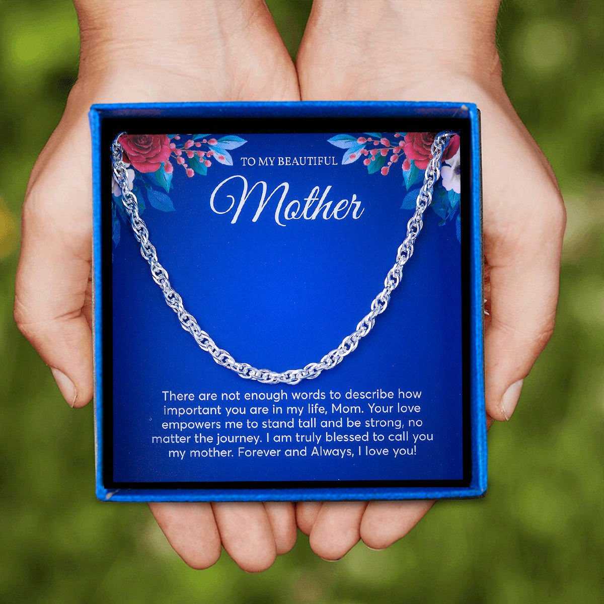 JUELHAUS S990 Fine Silver Chain Necklace for Women Rope Chain Super Shiny & Durable Women's Chain Perfect Jewelry Gift For mother