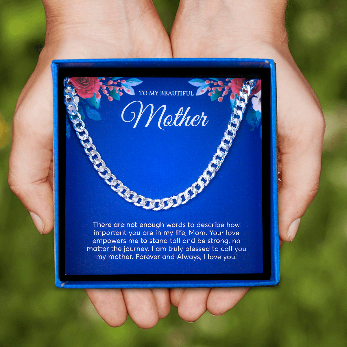 JUELHAUS Silver Necklaces for Mom, Traditional Single Chain Style, All Sizes, Simple, Durable, Beautiful and Bright Over Time