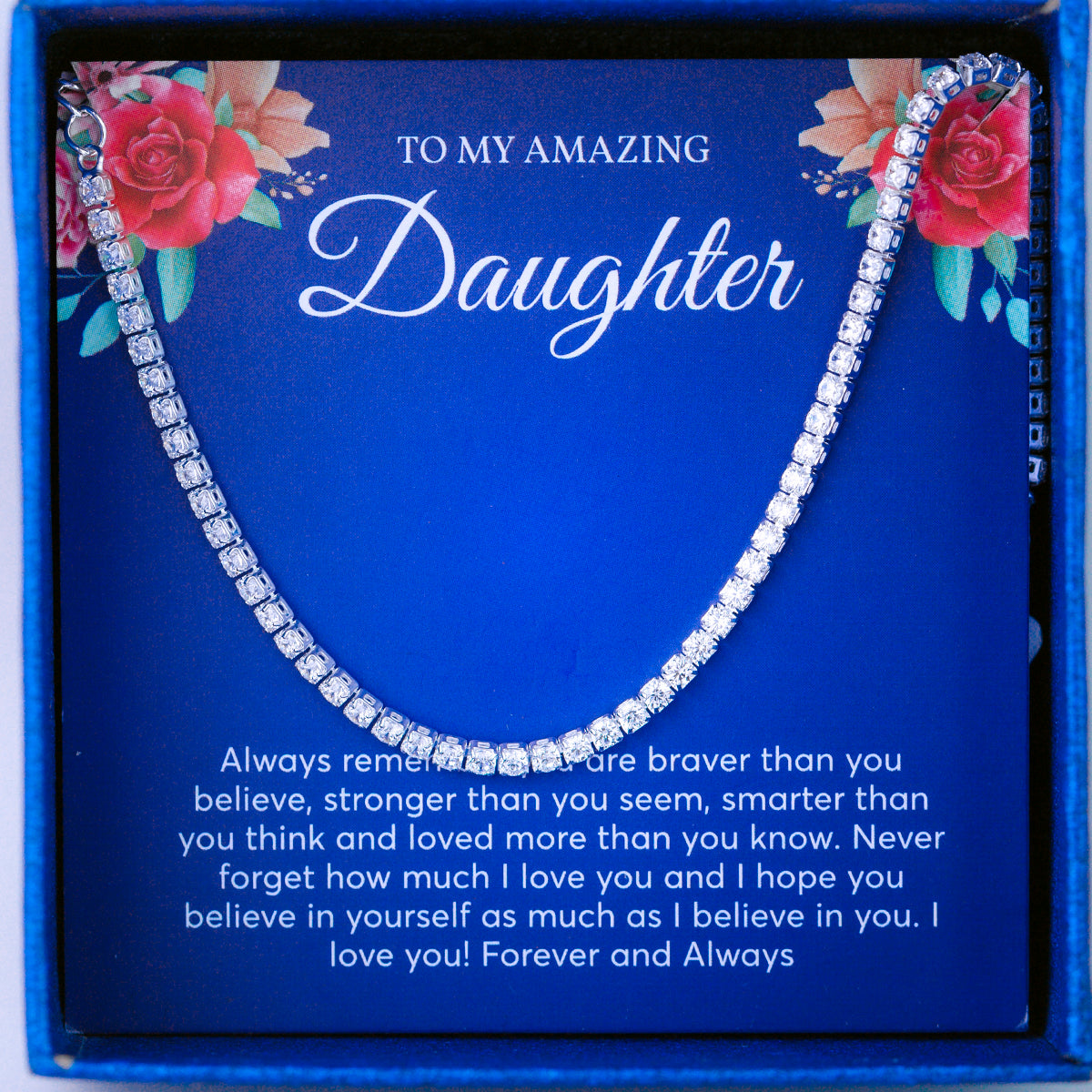 JUELHAUS Silver Bracelet Gift for Girls Pure S990 Luxurious Slender 2 Cup Rhinestone Chain