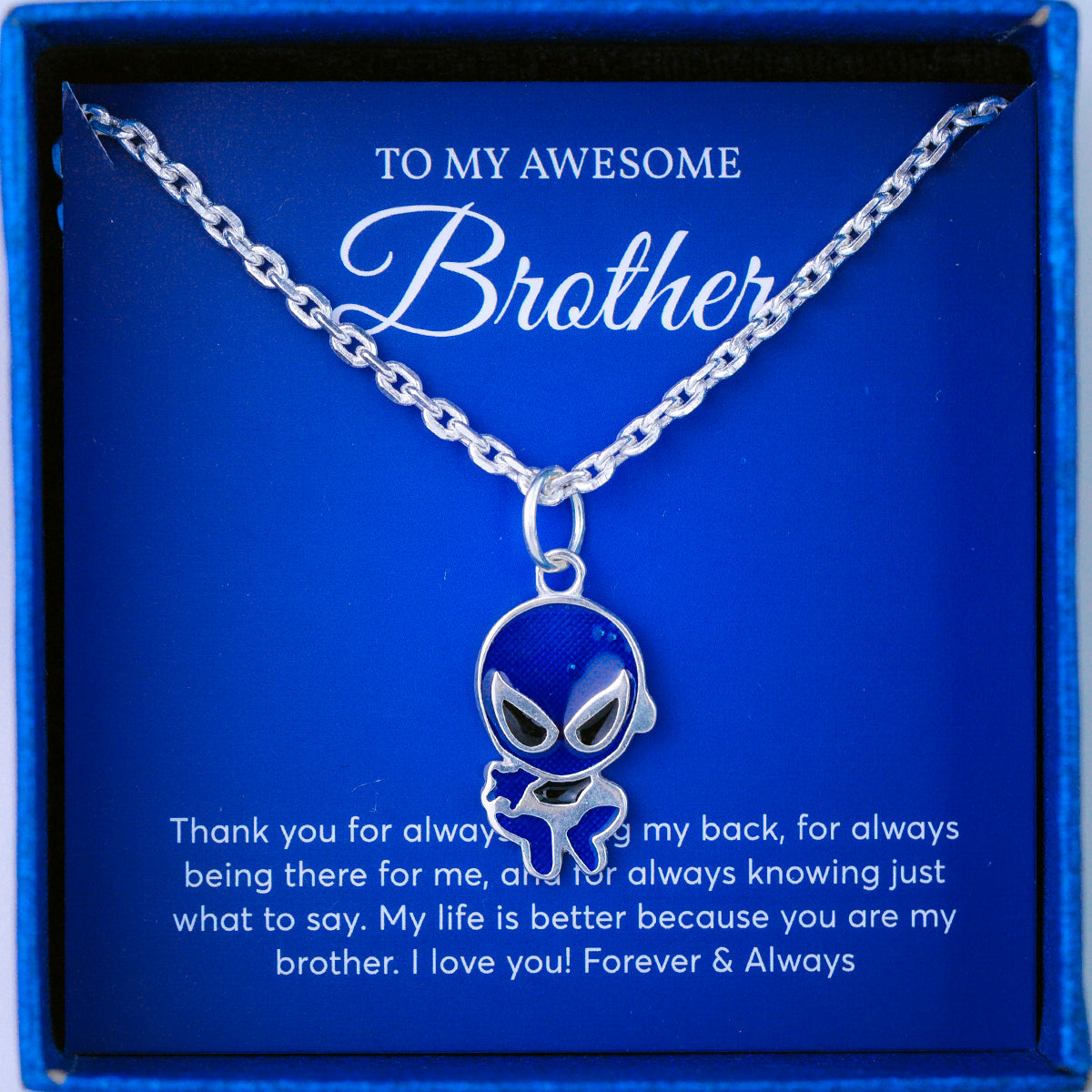 JUELHAUS Silver Chain Gift for brother S990 Pure Spider-Man Spiderman Funny Cartoon Version