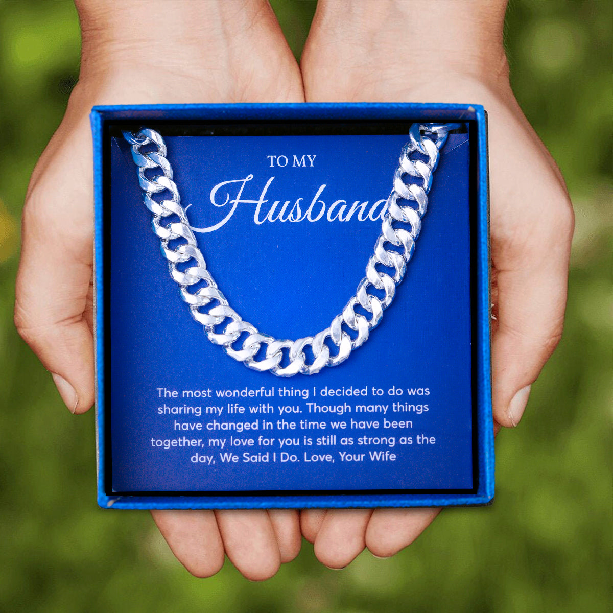 JUELHAUS Silver Necklace Gift for husband, Single Chain Style, All Sizes, Simple, Outstanding, Durable and Bright Over Time