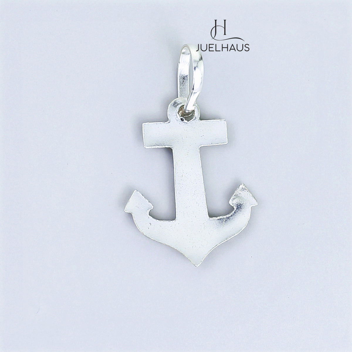JUELHAUS Anchor-shaped silver pendant in 2 sizes, masculine and stylish
