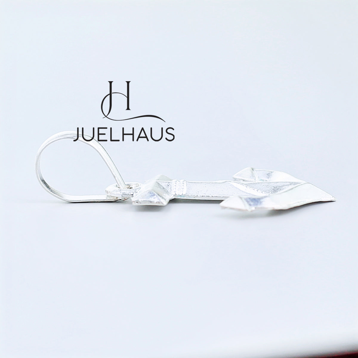 JUELHAUS Anchor-shaped silver pendant in 2 sizes, masculine and stylish