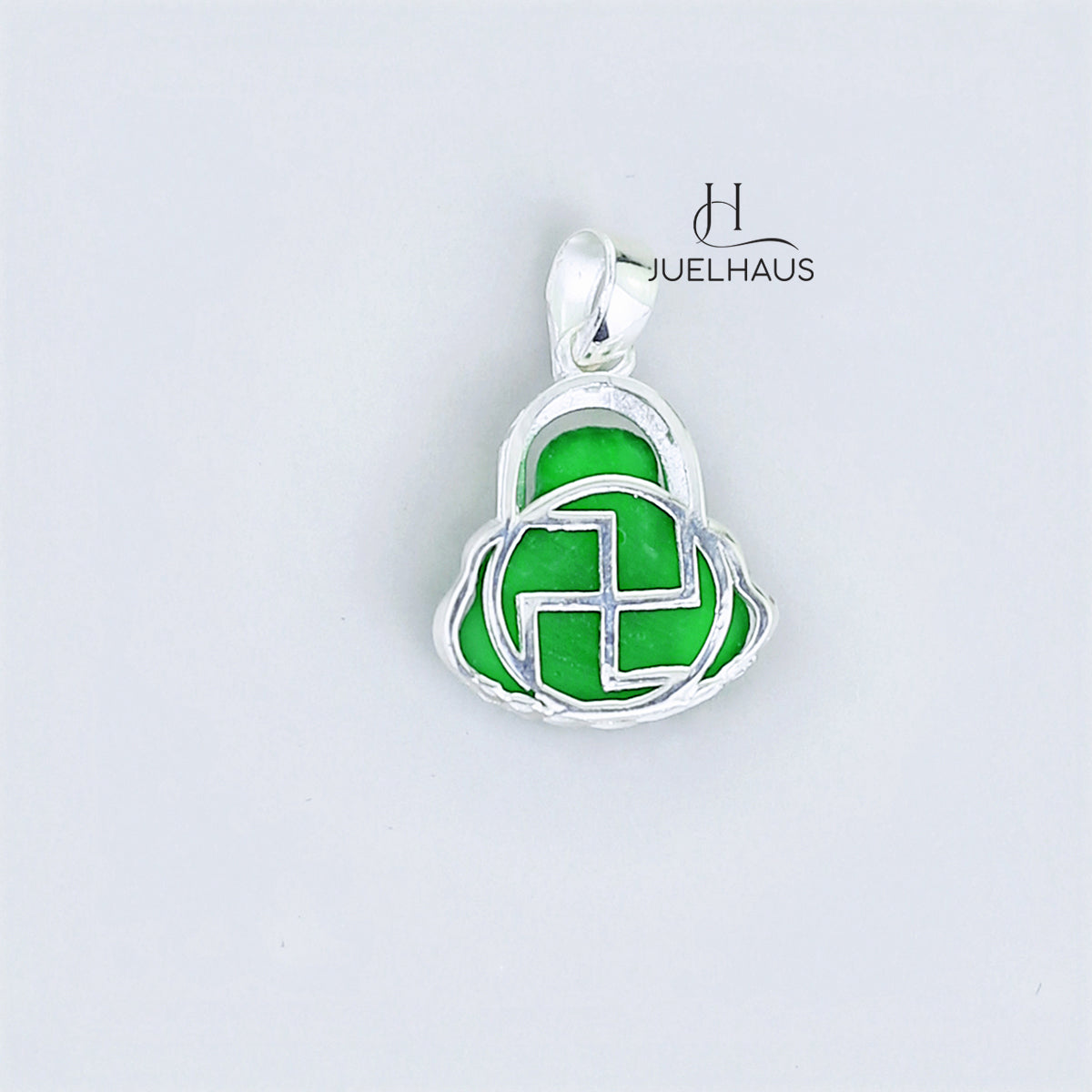 JUELHAUS Silver Pendant For Children With The Image Of Laughing Buddha In Many Types Of Stones And Designs