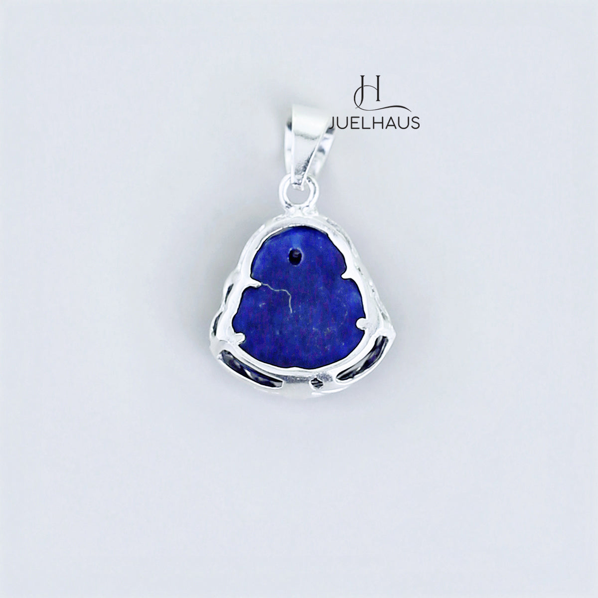 JUELHAUS Silver Pendant For Children With The Image Of Laughing Buddha In Many Types Of Stones And Designs