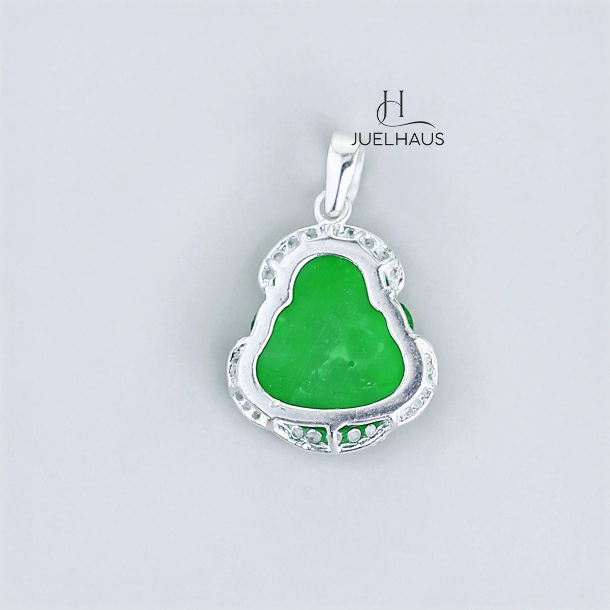 JUELHAUS Silver Pendant For Children With The Image Of Laughing Buddha In Many Types Of Stones And Designs