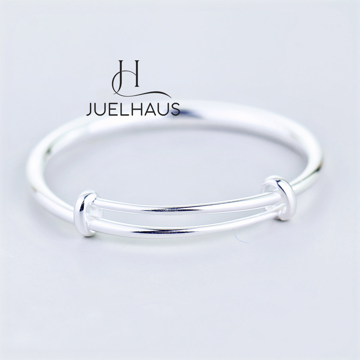 JUELHAUS S990 Pure Silver Bracelet For Children, Smooth, No Bell, Bright, Many Styles, Durable, Sun and Wind Resistant
