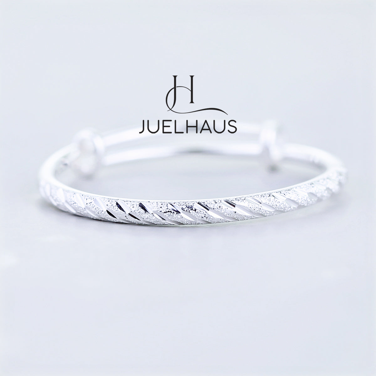 JUELHAUS S990 Pure Silver Bracelet For Children, Smooth, No Bell, Bright, Many Styles, Durable, Sun and Wind Resistant