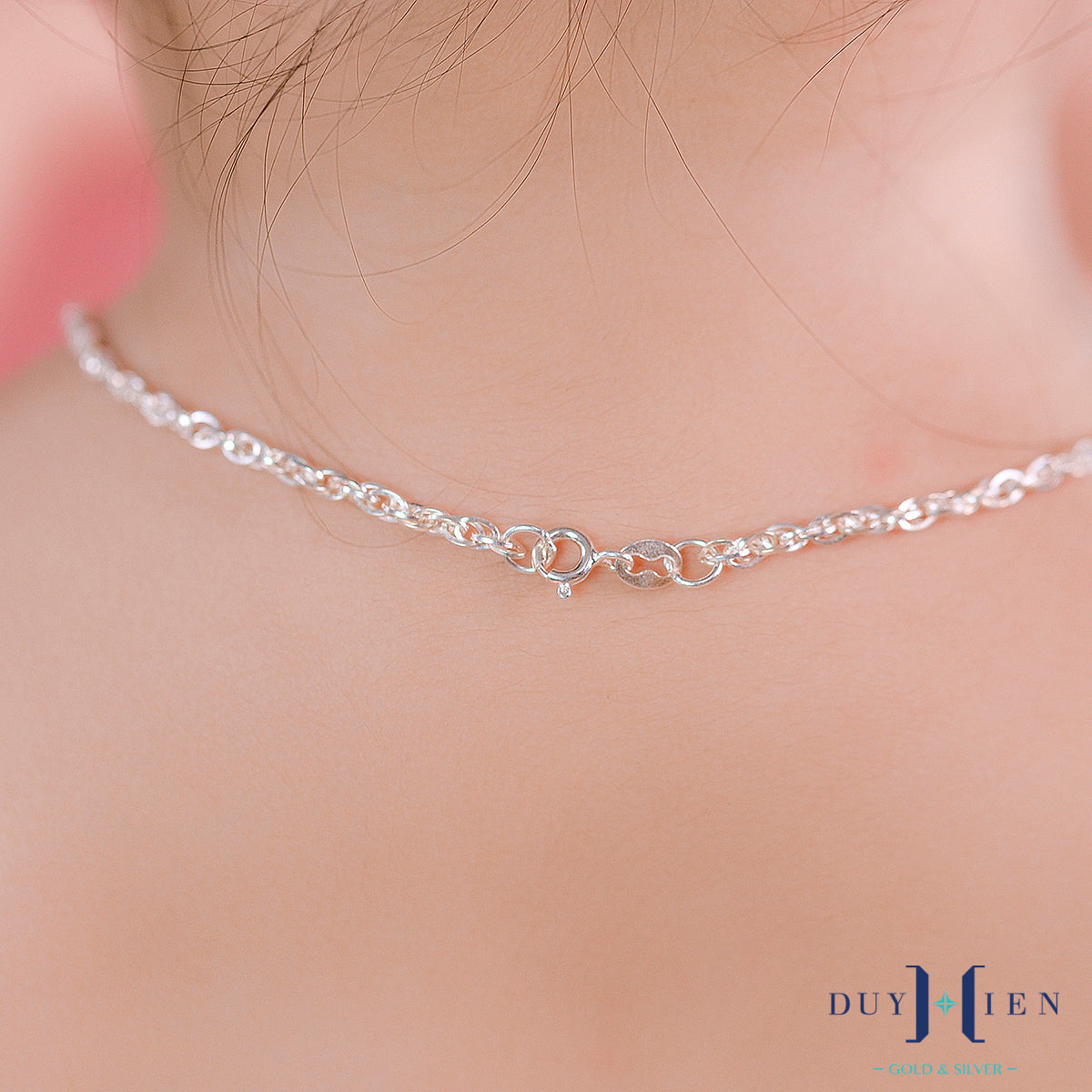 JUELHAUS Pure S990 Silver Necklace for Baby Funny and Lovely Hello Kitty Cat Shape