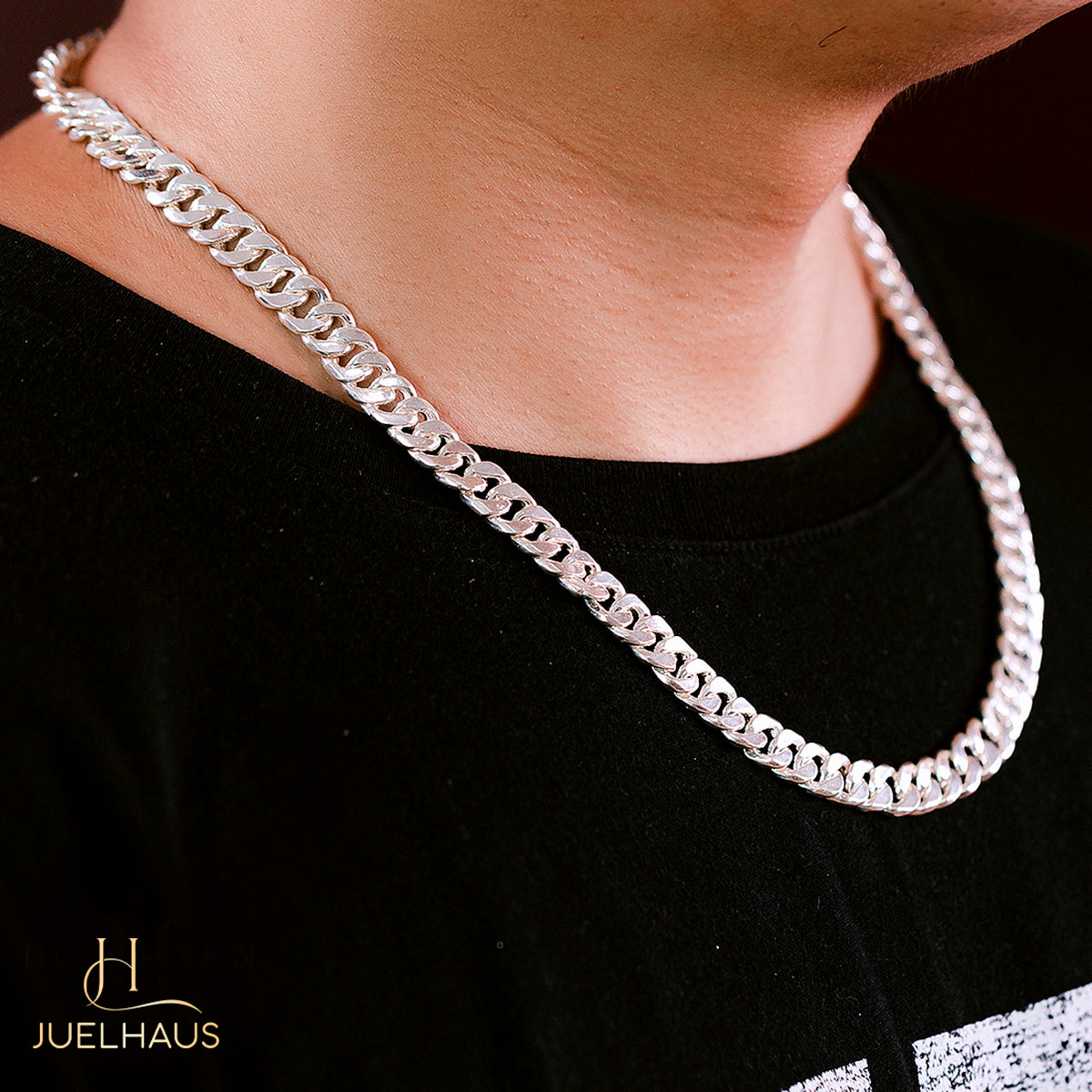 JUELHAUS Silver Necklace Gift for Son Traditional Single Chain Style All Sizes Simple, Durable, Beautiful and Bright Over Time