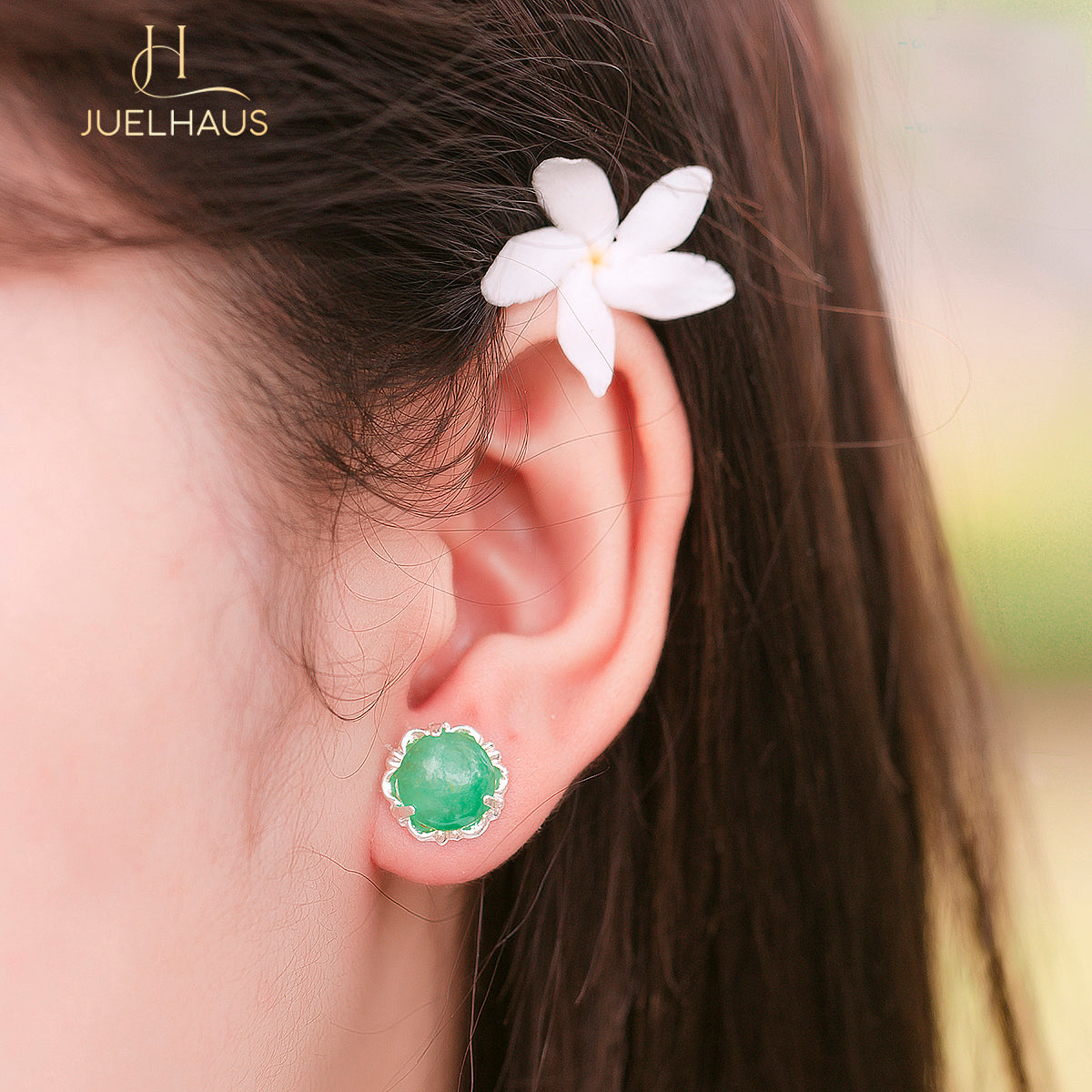 JUELHAUS Silver Earrings With Pearl Buds For The Elderly, Luxurious, Durable, Beautiful And Sturdy