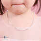 JUELHAUS Silver Necklace Gift for Daughter S925 Super Soft Noodles Available in 5 Sizes, Easy to Combine and Wear