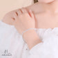 JUELHAUS S990 Pure Silver Bracelet for Women with 5mm Stone Band, Impressive and Luxurious