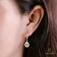 JUELHAUS  S925 Silver Earrings for Women, Elegant and Luxurious Teardrop Shape Tung Teng Style