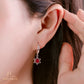 JUELHAUS S925 Children's Silver Earrings Long Tung Teng Style with Sparkling Stone Stars