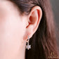 JUELHAUS S925 Children's Silver Earrings Long Tung Teng Style with Sparkling Stone Stars