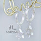 JUELHAUS S925 Children's Silver Earrings Long Tung Teng Style with Sparkling Stone Stars