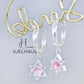 JUELHAUS S925 Children's Silver Earrings Long Tung Teng Style with Sparkling Stone Stars