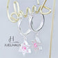 JUELHAUS S925 Children's Silver Earrings Long Tung Teng Style with Sparkling Stone Stars
