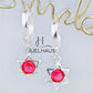 JUELHAUS S925 Children's Silver Earrings Long Tung Teng Style with Sparkling Stone Stars