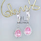 JUELHAUS  S925 Silver Earrings for Women, Elegant and Luxurious Teardrop Shape Tung Teng Style