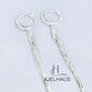 JUELHAUS Women's Silver Tassel Earrings 4 Strands 10cm Long Soft Outstanding