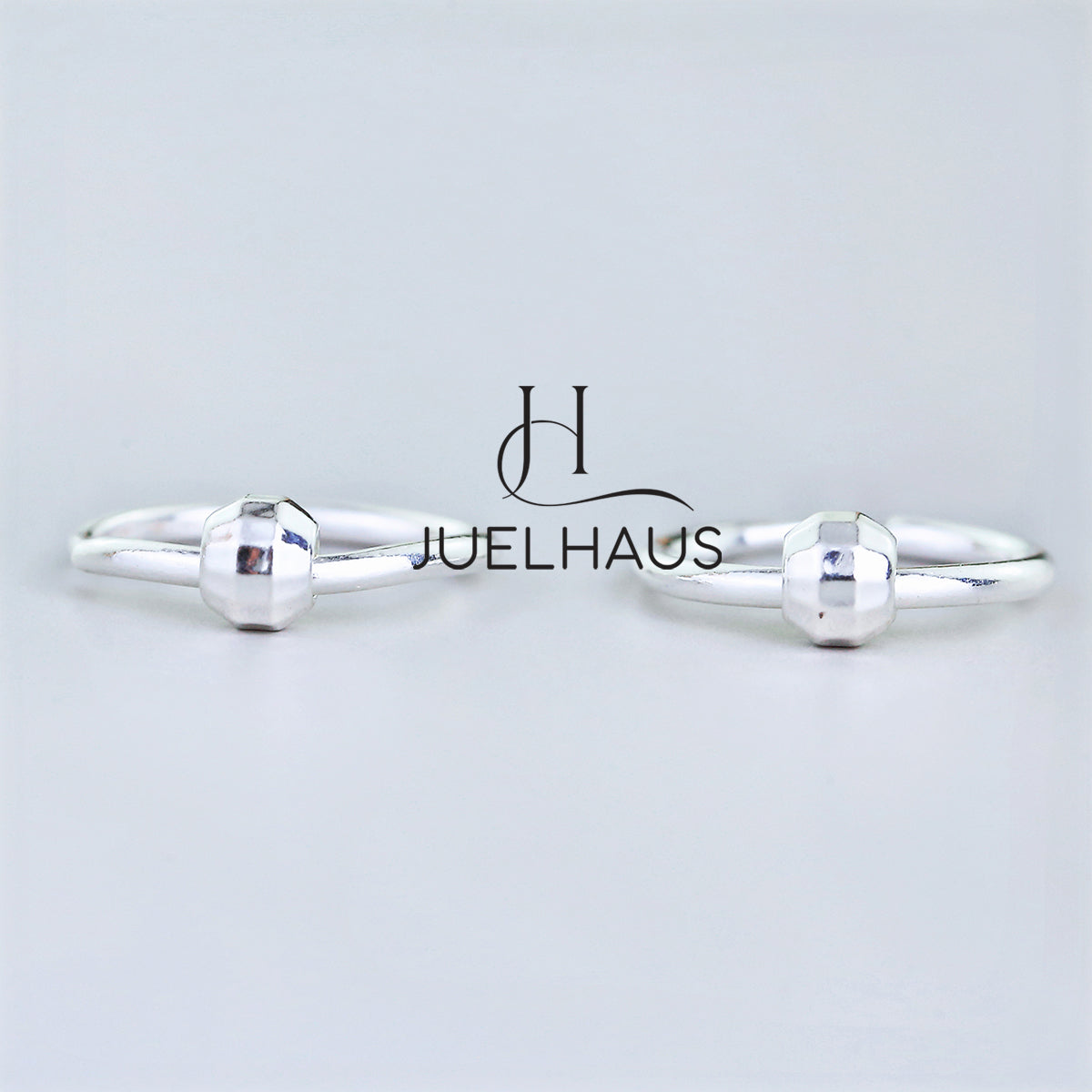 JUELHAUS Smooth Round Silver Earrings for Babies or New Earrings