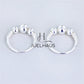 JUELHAUS Smooth Round Silver Earrings for Babies or New Earrings