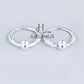 JUELHAUS Smooth Round Silver Earrings for Babies or New Earrings